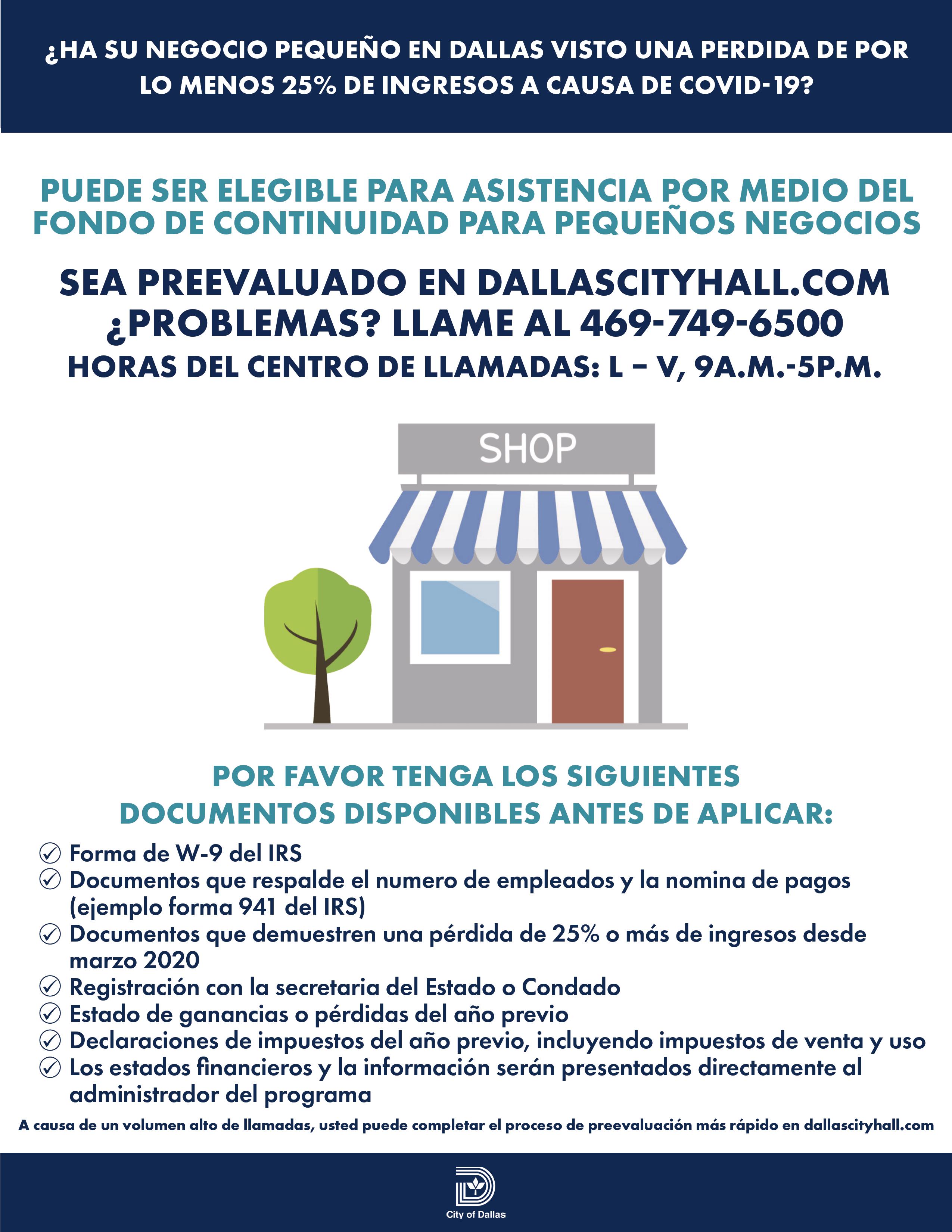 Small Business Continuity Fund - Checklist_Spanish.jpg