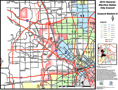 map district council maps city small district6 dallascityhall citycouncil government