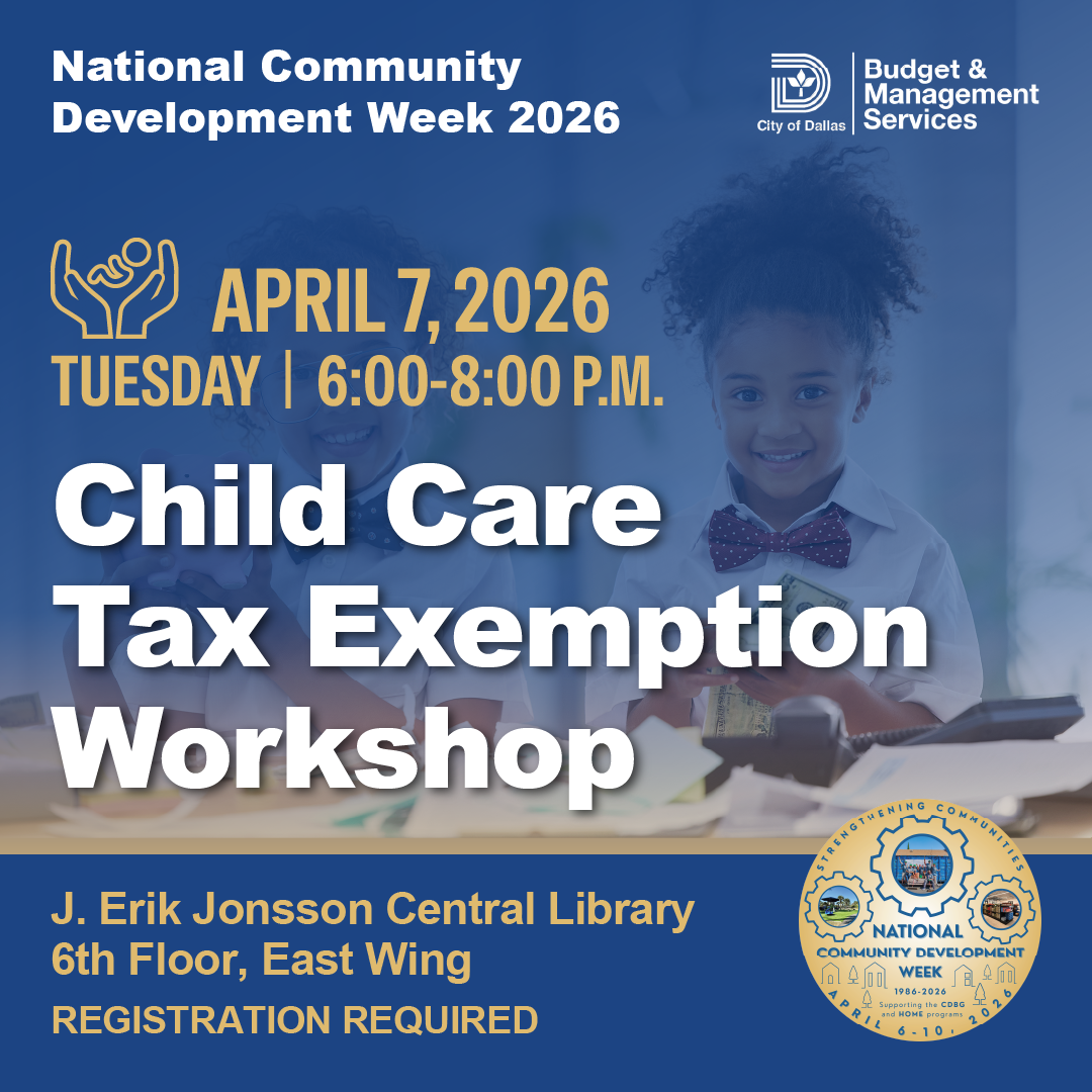 Child Care Tax Exemption Workshop