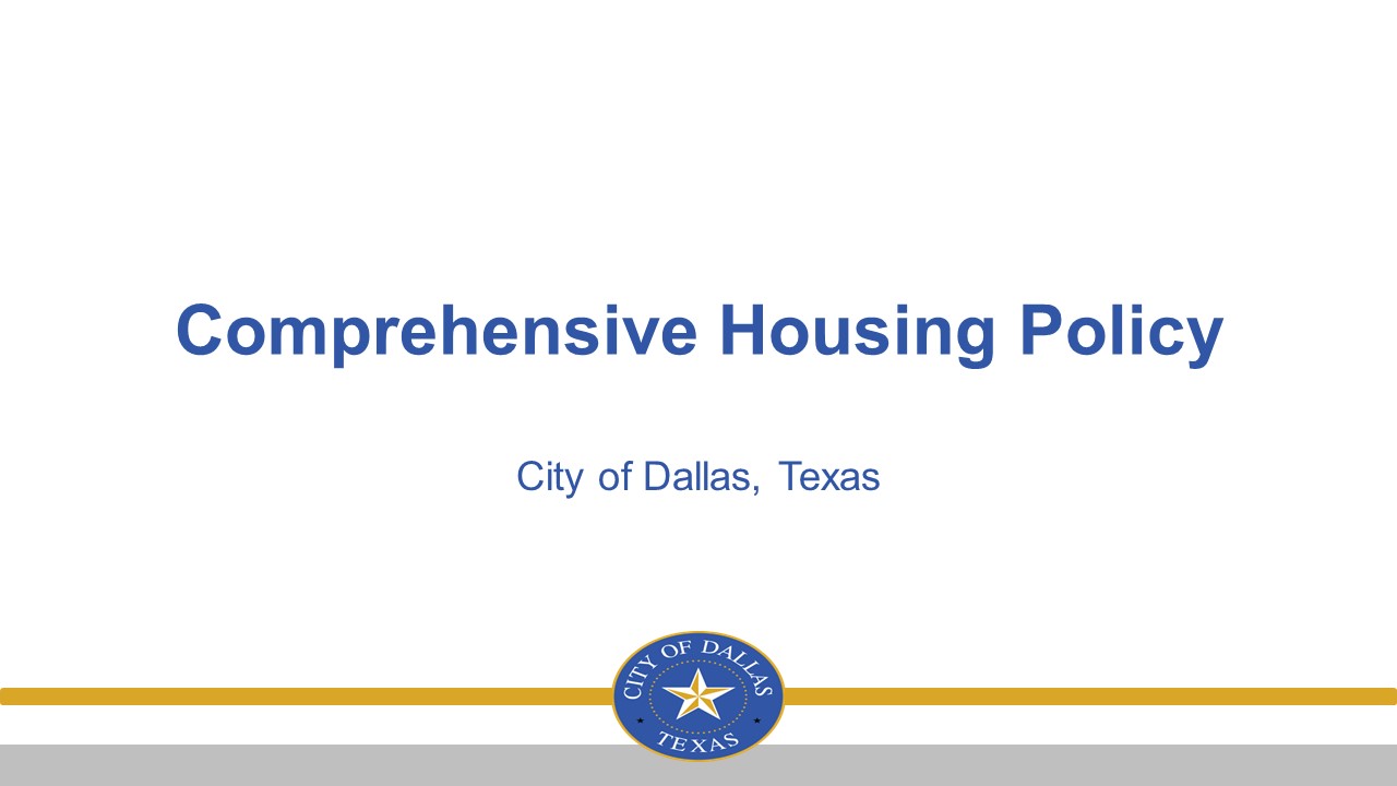 Comprehensive Housing Policy