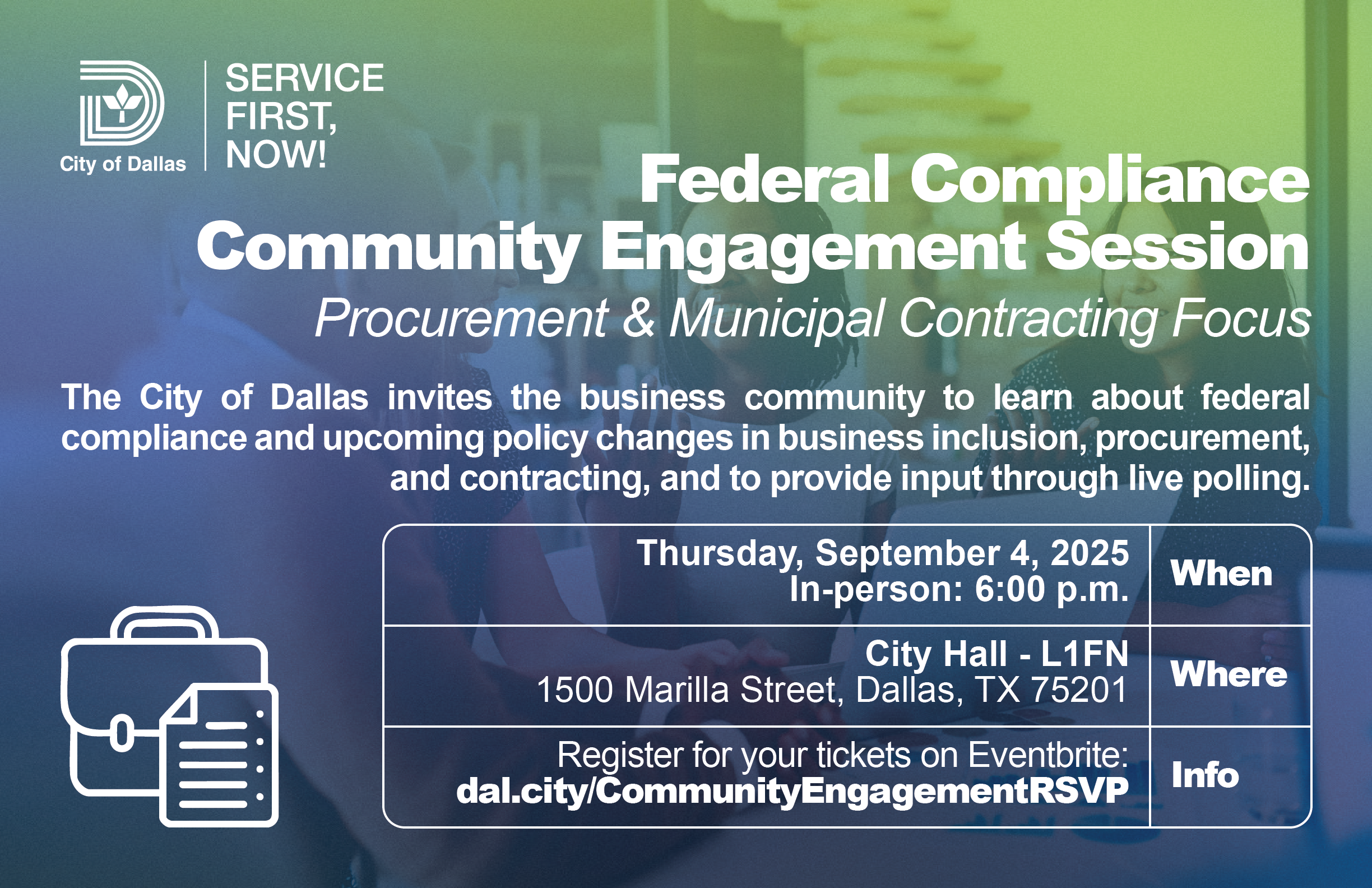 Federal Comliance Engagement Flyer