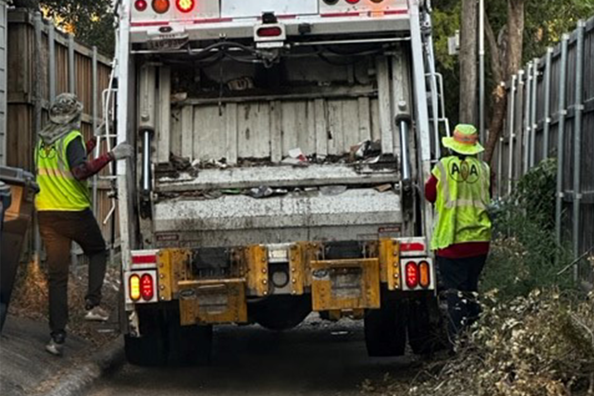 Trucks must ride with tires on the curb in some ares.