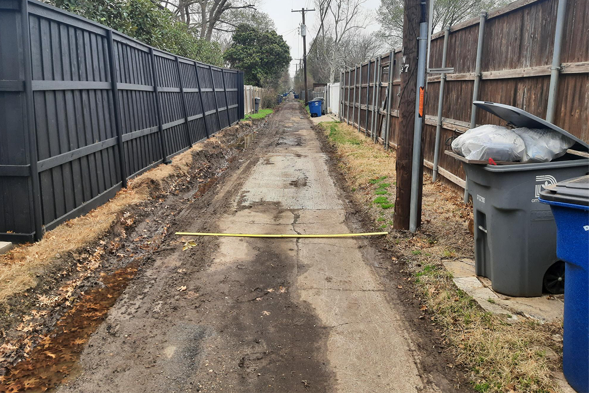 Damages can extend beyond the right-of-way in certain areas.