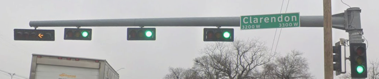 Clarendon sign.png