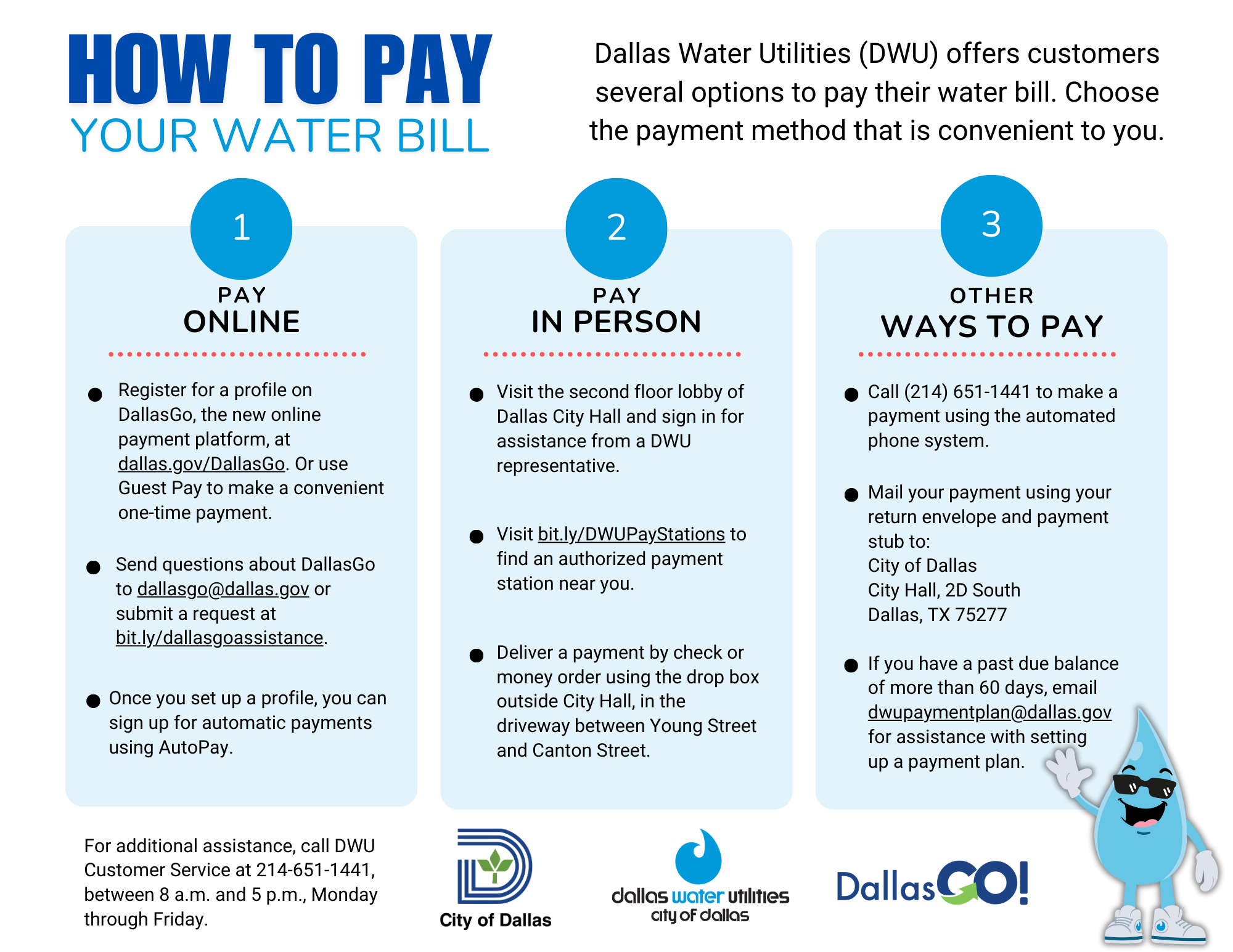 Water Utilities How to Pay Water Bill