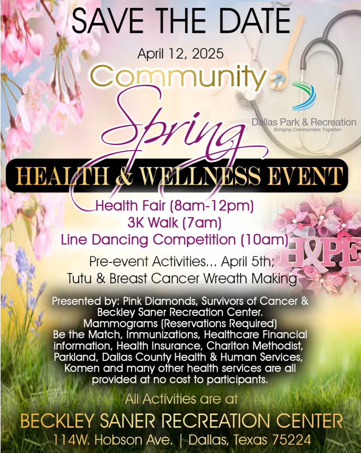 Health and Wellness Event at Beckley Saner Rec. April 5th.jpg