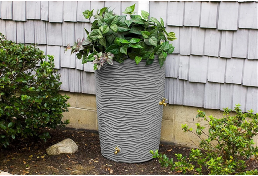 rain barrel planter example
